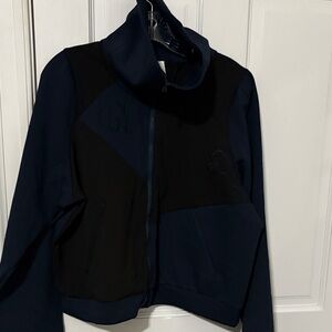 Black and Navy Zip-Up Jacket